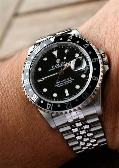 rolex 16710 jubilee bracelet|Rolex black dial.